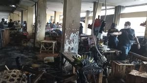 Kebakaran di Pasar Kidul Bangli, Kerugian Masih Didata