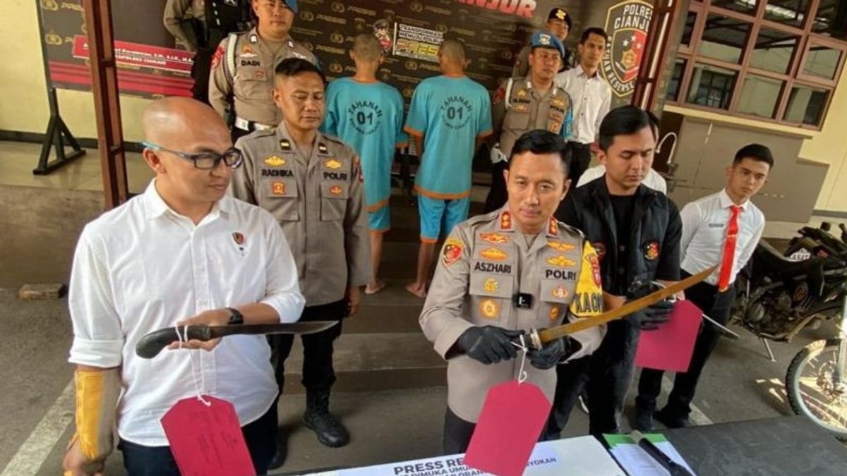 2 Pemuda Pelaku Pembacokan di Cianjur Ditangkap, Emosi Korban Geber Mobil di Depan Rumah