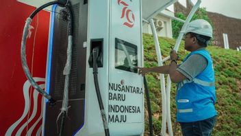 Service des véhicules électriques lors du 79e anniversaire de l’Indonésie à IKN, PLN Siagakan 18 unités SPKLU