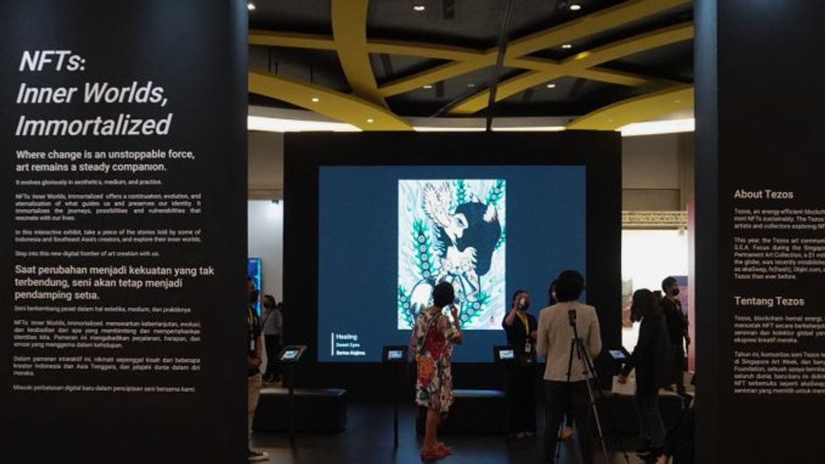 テゾスアートモーメントジャカルタ展で展示された3人のNFTインドネシア人アーティスト