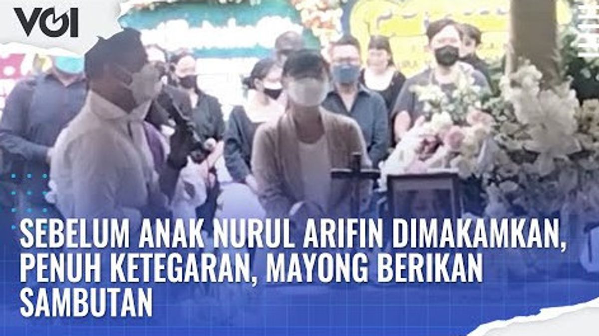 VIDEO: Sebelum Anak Nurul Arifin Dimakamkan, Penuh Ketegaran, Mayong Berikan Sambutan