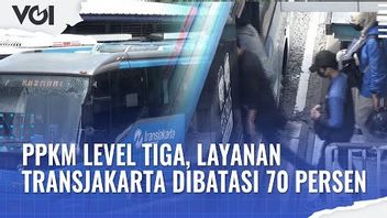 VIDEO: PPKM Level Three, Transjakarta Services Limited To 70 Percent