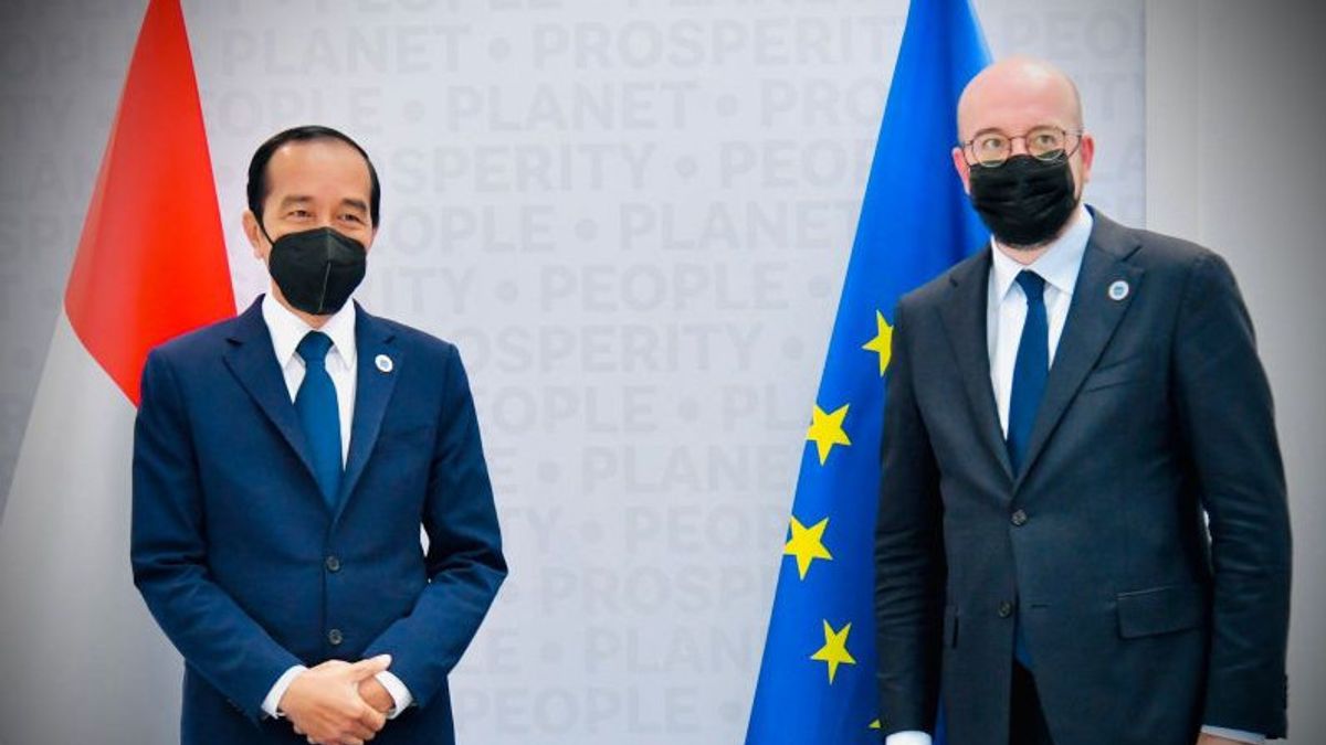President Jokowi Discusses World Situation With European Council President Charles Michel