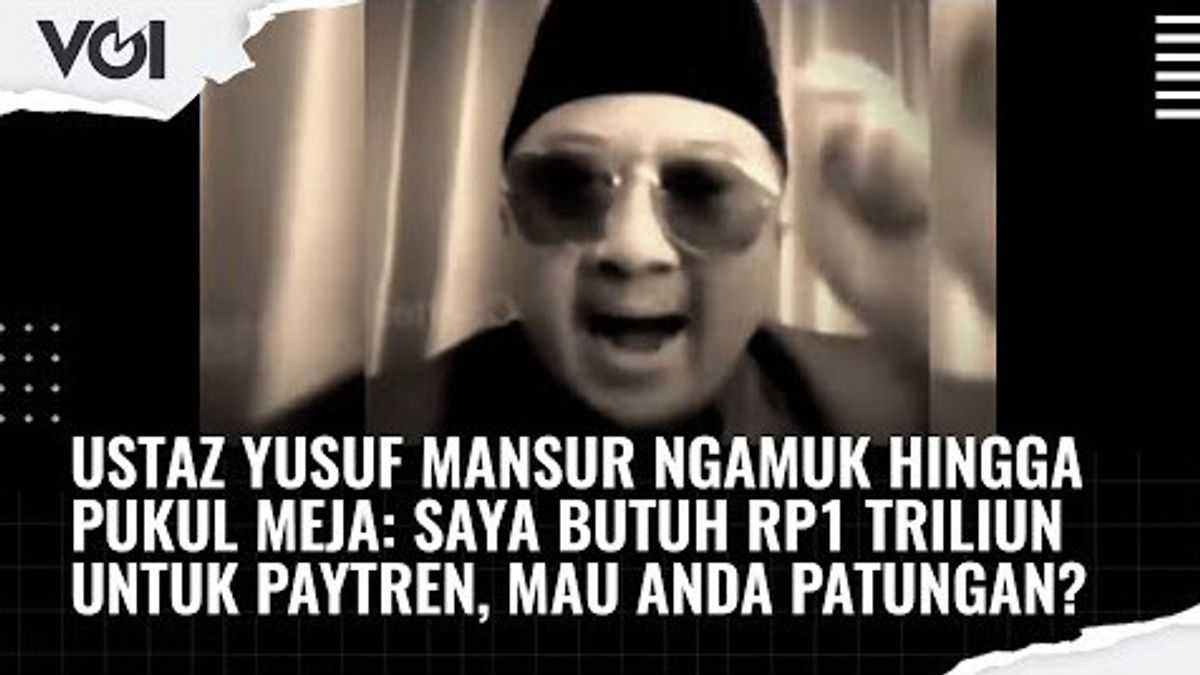 VIDEO: Momen Ustaz Yusuf Mansur Ngamuk Hingga Pukul Meja, Ada Apa?
