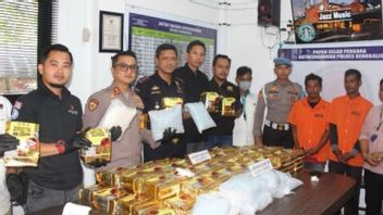 Bengkalis Police Reveals 90 Kilograms Of International Network Methamphetamine