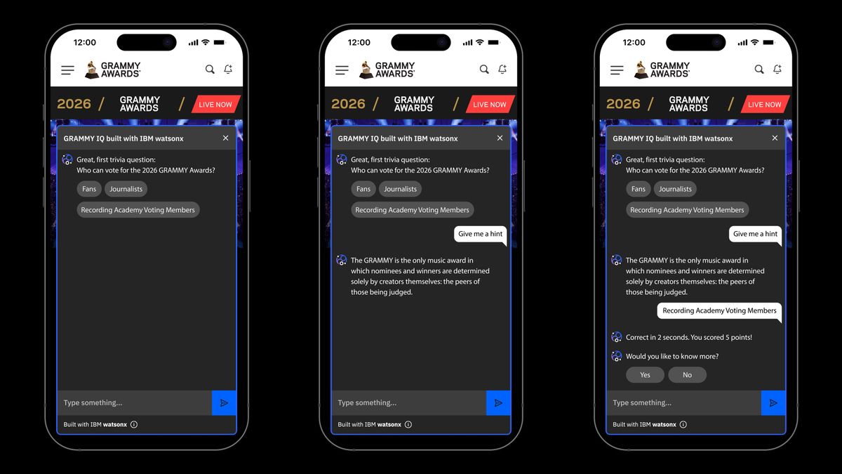 IBM and The Recording Academy Collaboration Brings GRAMMY IQ: AI-Based Interactive Quiz