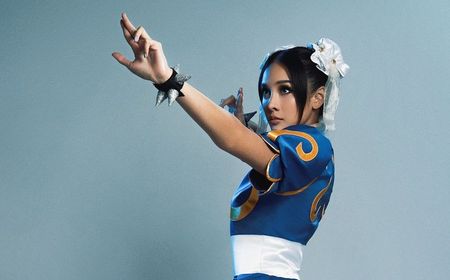 Potret Anya Geraldine Berkostum Halloween, Cosplay Jadi Tokoh Gim Street Fighter