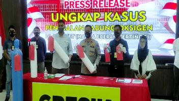 Answering Gresik Residents' Anxiety, Police Arrest Seller Of Exorbitant Oxygen Cylinders