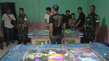 在印尼国民军的协助下，警方突击搜查了Asahan Sumut的4个射鱼赌博地点