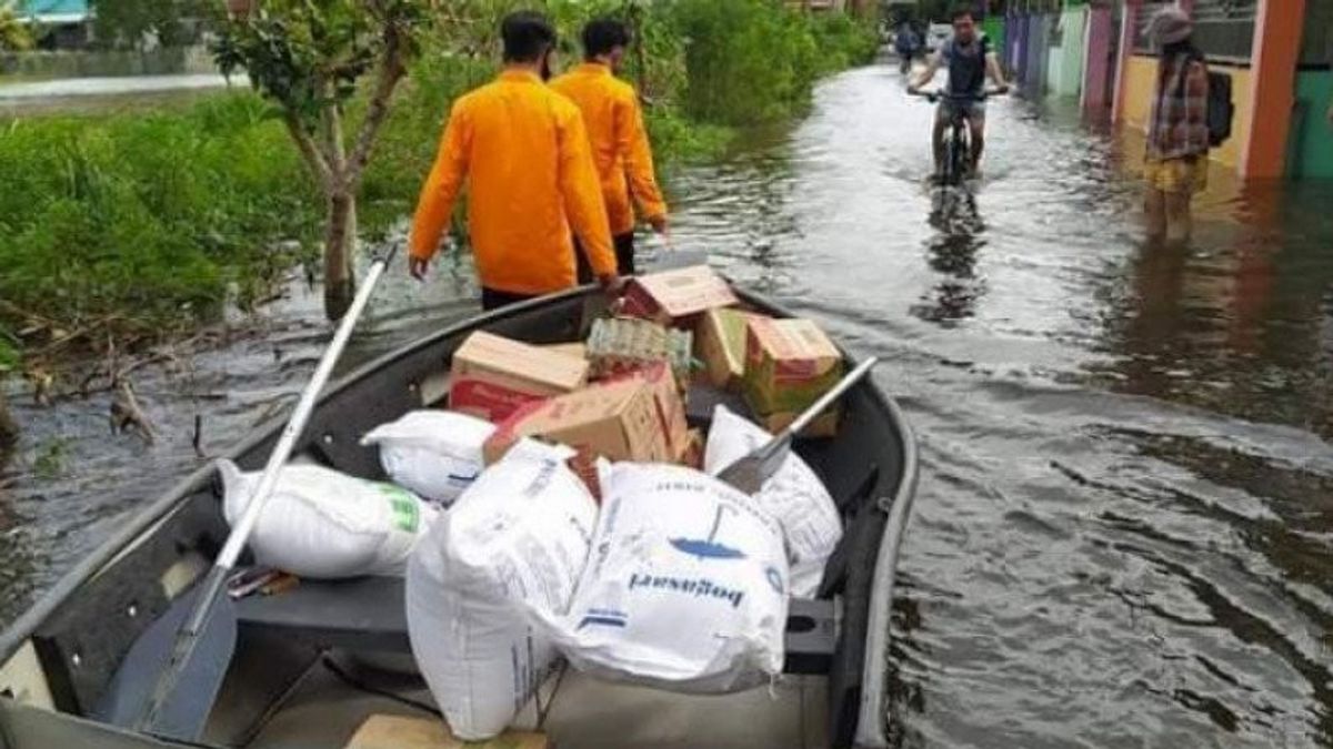  BPBD:バンジャルマシン洪水の影響を受ける人々の数は10万人に達する