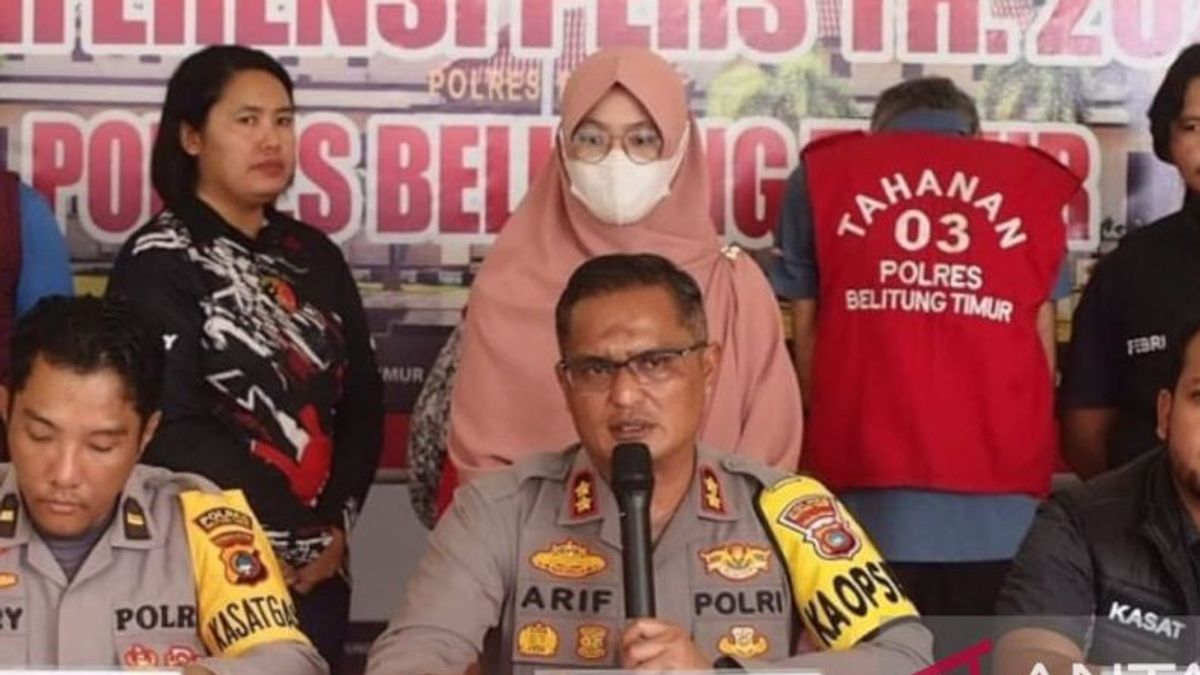 WN Yaman和Suriah在Manggar Belitung Timur的一伙小偷3金项链被警方逮捕