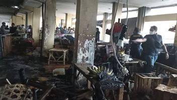 キドゥル・バングリ市場で火災、損失はまだ記録