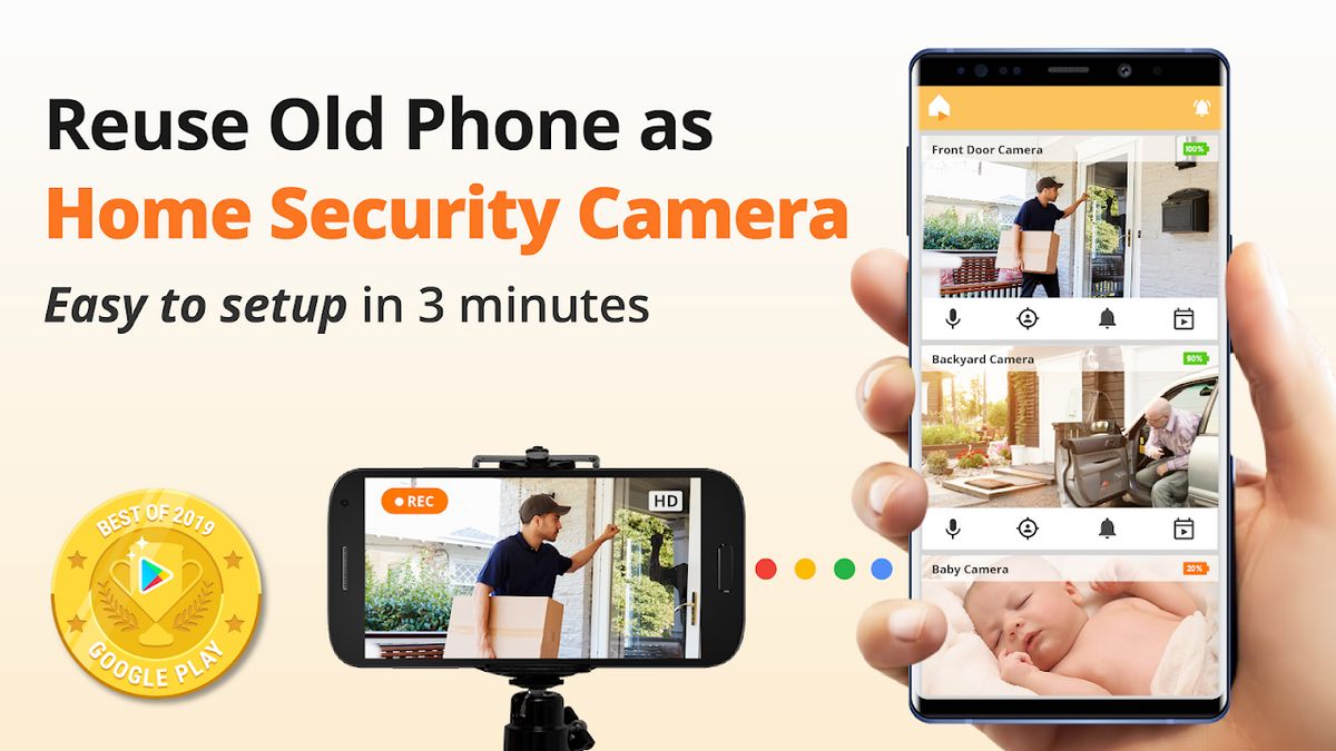 App to use old best sale phone as security camera