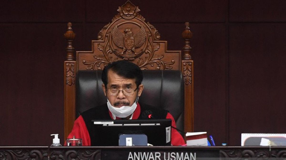 安瓦尔·乌斯曼(Anwar Usman)有一个侄子,被要求不要在宪法法院处理总统选举争端