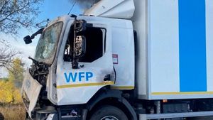 Truk WFP PBB Diserang Drone Rusia Saat Konvoi di Ukraina