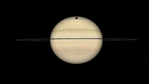 15 Tahun Sekali, Bayangan Titan Lintasi Planet Saturnus