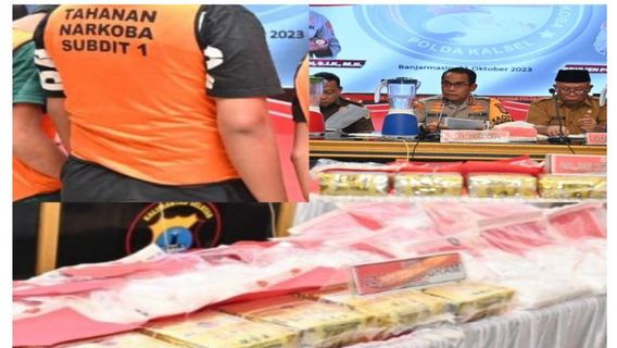 Polda Kalsel Sita 10 Kilogram Sabu di Banjarmasin