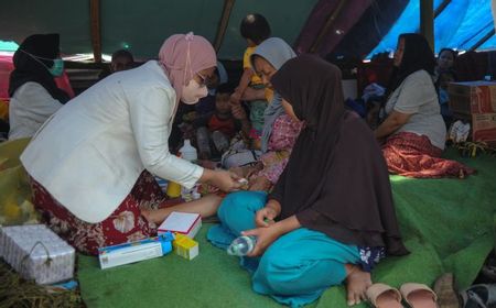 PMI Cianjur Persilakan Warga Terdampak Gempa,  Ambil Bantuan Mandiri