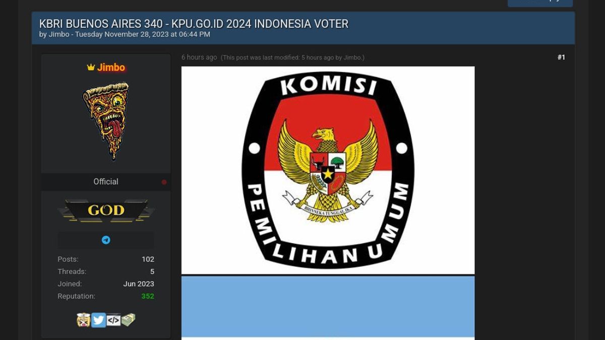 250 Million KPU Data Allegedly Leaked, Here's The Response Of Cyber Security Experts