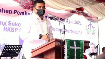 Pujian Bobby Nasution untuk HKBP Sei Agul Saat Resmikan Gedung Sekolah Minggu