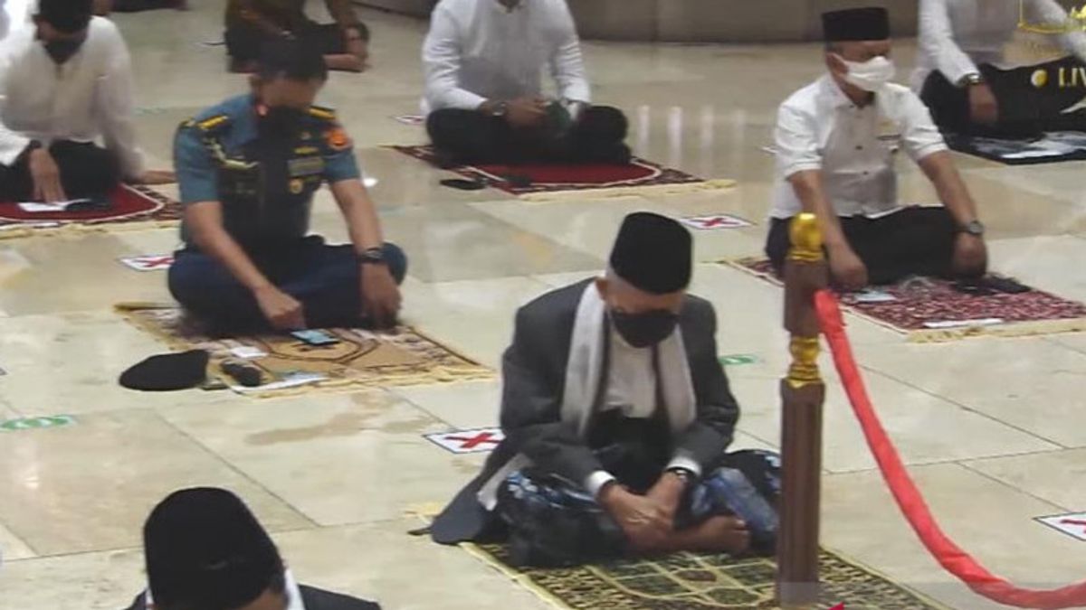 Usai Salat Jumat di Istiqlal, Wapres Ma'ruf Tinjau Penerapan Prokes di Katedral Jakarta