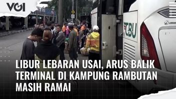 VIDEO: Libur Lebaran Usai, Arus Balik Mudik Terminal di Kampung Rambutan Masih Ramai