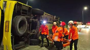 The Ministry of Transportation Says the Trans Cahaya Bus that Rolled Over at the Krapyak Toll Exit is Not Illegal and Registered