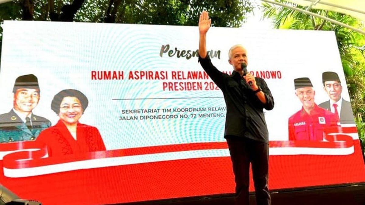 Resmikan Rumah Aspirasi Relawan Pemenangan Pilpres, Ganjar: Kekuatan Partai dan Relawan Bisa Bersatu, Bisa Bergotong Royong