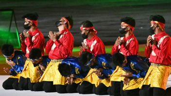  PONパプアの閉鎖は、アチェ北スマトラ、2024年版の共同ホストの典型的な伝統的なダンスを示しています