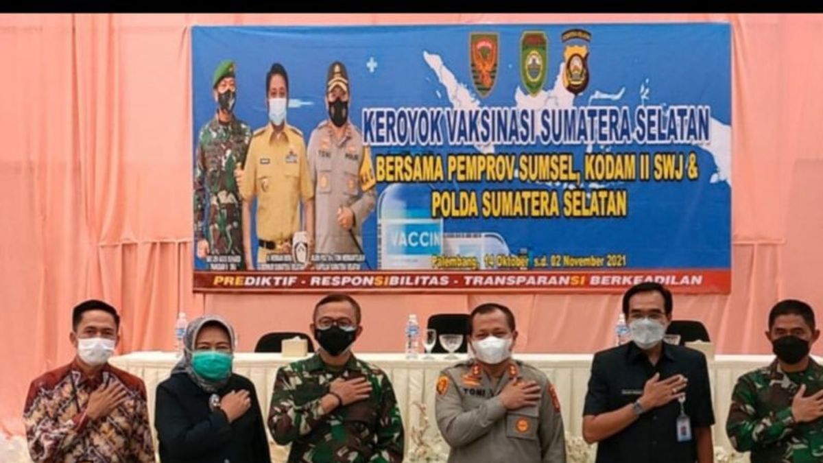 Polda Sumsel Dukung Kegiatan 'Keroyok Vaksin' untuk Mempercepat Terbentuknya Kekebalan Komunal