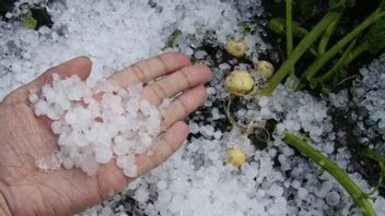 There Was Hail This Afternoon In Semarang