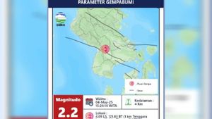 BMKG:コルティムリージェンシーは、活断層のために2つの地震で揺れ動いた