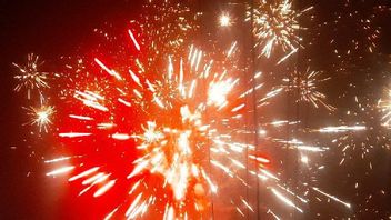 Jayapura Residents Celebrate New Year 2022 With Fireworks Party
