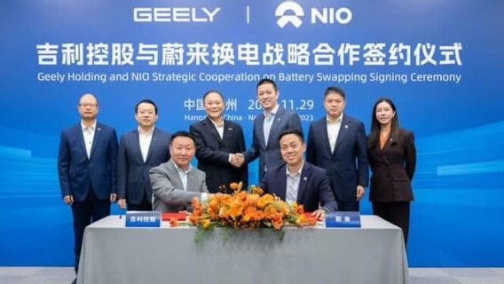 Geely和Nio Jalin在电池交换业务中合作提供了许多便利