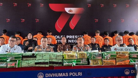 Bareskrim Gagalkan Peredaran 428 Kg Sabu dan 162.932 Butir Ekstasi