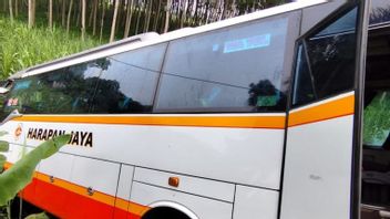 Bus Harapan Jaya Collision With Innova In Kediri, 12 People Injured