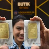 Harga Emas Antam Naik Lagi Rp17.000 ke Rp2,84 Juta per Gram
