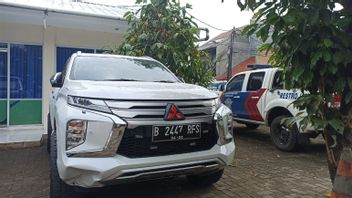 Ahead Of Reconstruction, The White Pajero Car Belonging To The Penabrak Police, Hasya Athallah, Has Arrived