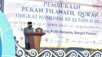 Opening Tilawatil Week In Aceh, Vice President Says Al Quran Lovers Must Maintain Unity