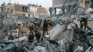 Iran Hits Israel Again With Missiles, Building In Tel Aviv Damaged, Puing Scattered