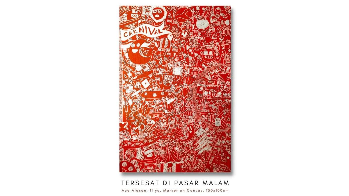 Lukisan Doodle Art karya Ace Alexon, Salah Satu Masterpiece di ArtJog 2023