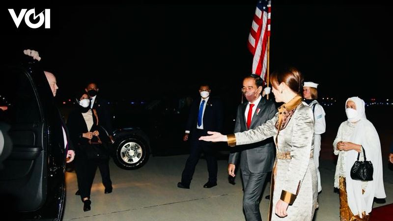 After flying for almost 24 hours, Jokowi finally arrives in the United States