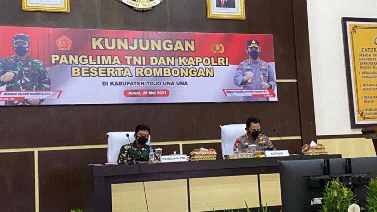 Kapolri dan Panglima TNI Semangati Satgas Mandago Raya Berantas Teroris Kelompok MIT