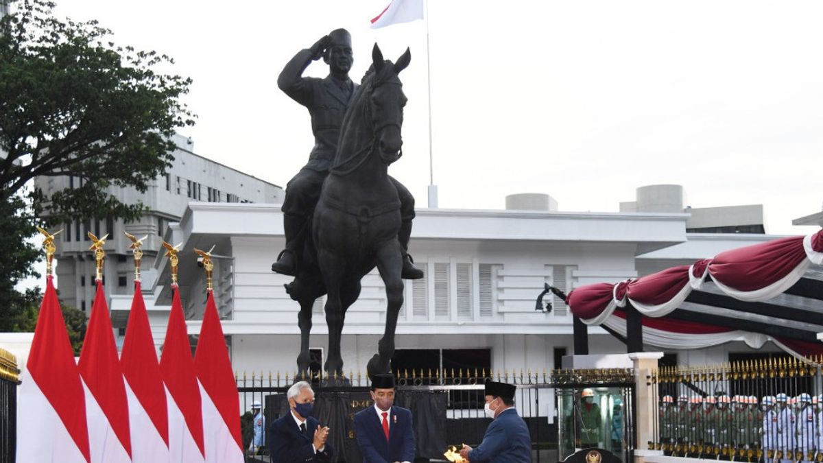 La Quarantaine Est Terminée ! Le Premier événement De Jokowi Est De Rencontrer Prabowo Inaugure Le Monument Indonésien Spirit Fire