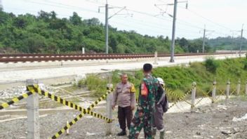 Police Supervise Areas Of The Jakarta-Bandung High Speed Rail Project To Anticipate Theft
