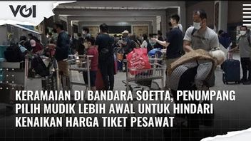 VIDEO: Soetta Airport Is Crowded, Passengers Choose Homecoming Early To Avoid Airfare Increases