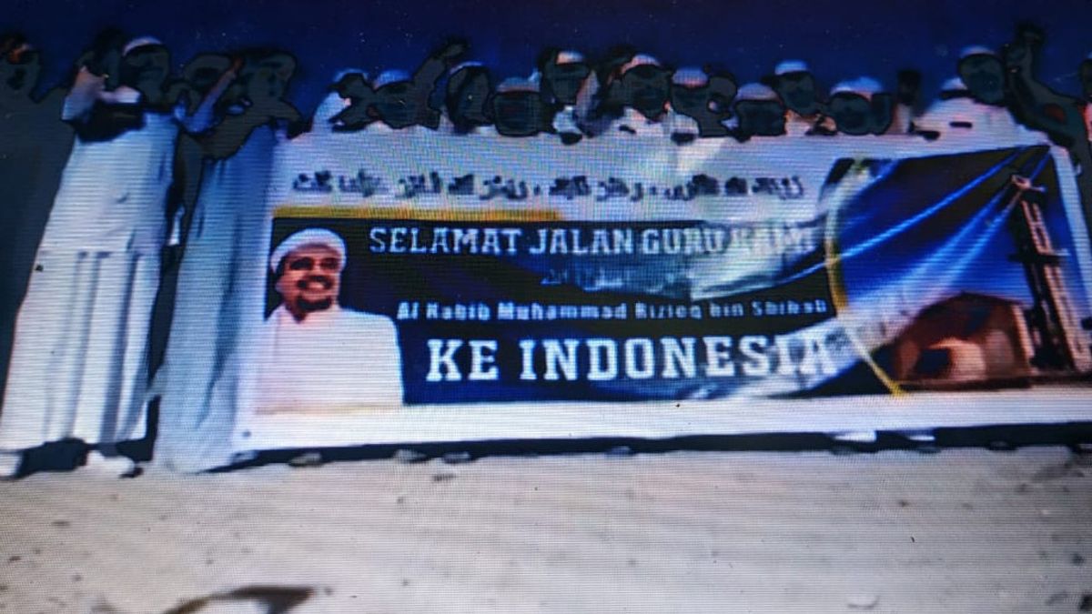 Viral, Un Certain Nombre De Personnes En Arabie Saoudite Libèrent Le Retour De Rizieq Shihab En Indonésie