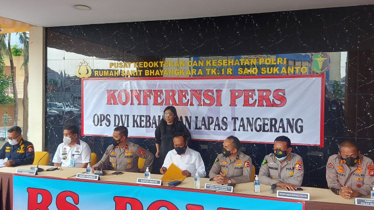 DVI Kantongi Sampel DNA 2 WNA Korban Tragedi Kebakaran Lapas Tangerang