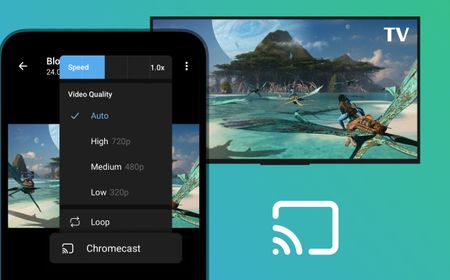 Telegram Hadirkan Fitur Chromecast, Bisa Tampilkan Video di Televisi