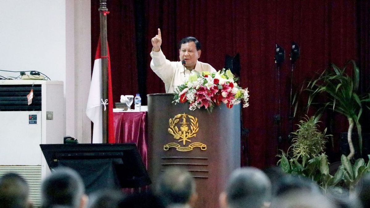 在NU的Fatayat大会上发表讲话，Prabowo：NU国家稳定的支柱，妇女对国家安全负责